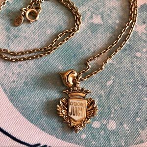 Juicy Couture Jewelry - Juicy Couture Long 28” Gold Crest Pendant Necklace Juicy Couture Jewelry - Juicy Couture Long 28” Gold Crest Pendant Necklace